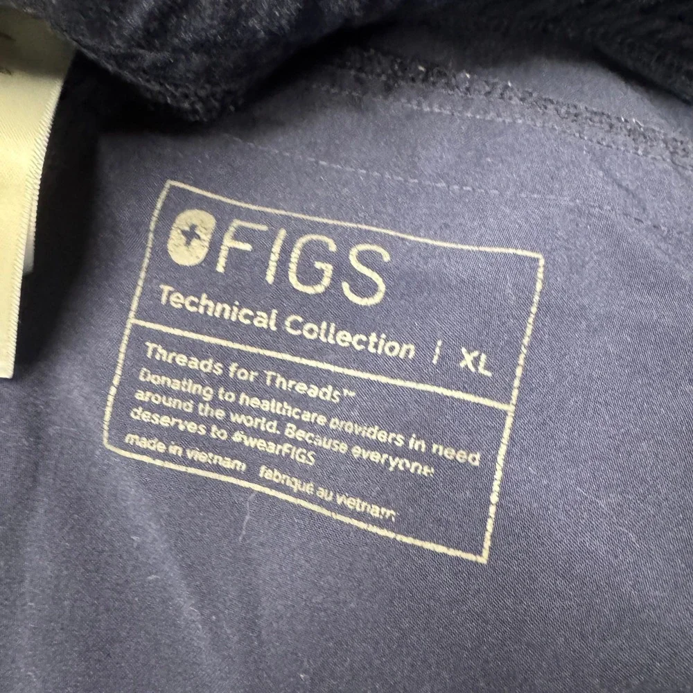 FIGS Axim Scrub Pants Mens XL Navy Blue Medical Drawstring Elastic Waist‎